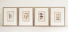 Antique French Fish Bookplates, mounted and framed