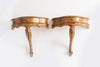 Pair Vintage Italian Gilt Florentine Wall Consoles with single drawer