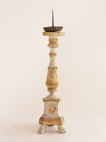 Antique 19th Century Italian Church Pricket Candlestick