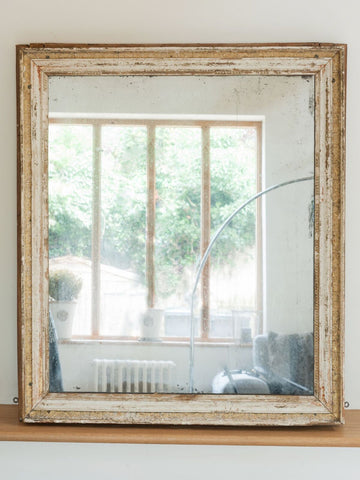 Antique 19th Century French Mercury Glass Mirror