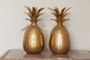 Stunning Matching Pair Mid Century Brass Pineapples 24cm high - Decorative Antiques UK - 2