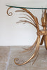 Stunning Mid Century Gilt Wheatsheaf Coffee table - Decorative Antiques UK - 2