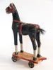 Antique French Toy horse on iron wheels from Paris