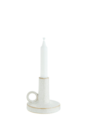White Ceramic Candle Holder