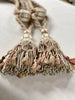 Antique French tasselled curtain tie backs