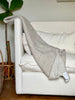 Klippan Peak Natural Beige Merino & Lambswool throw