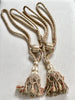 Antique French tasselled curtain tie backs