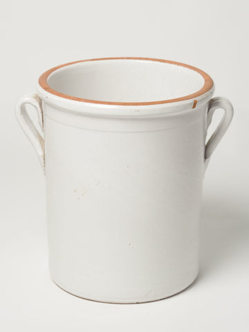 Antique Italian White Confit pot
