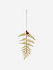 Metal fern leaf decoration