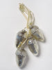 Large Mercury style glass acorn decorations 13cm