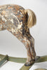 Antique Swedish Dry scraped Wooden Rocking horse