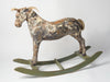 Antique Swedish Dry scraped Wooden Rocking horse