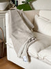 Klippan Peak Natural Beige Merino & Lambswool throw