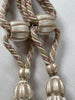 Antique French tasselled curtain tie backs