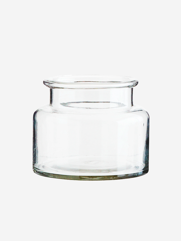 Recycled glass vase small