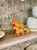 Collection antique Swedish Dala horses