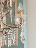 Stunning Large 1920's Italian Crystal Glass Chandelier, fully restored and rewired