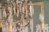 Stunning Large 1920's Italian Crystal Glass Chandelier, fully restored and rewired