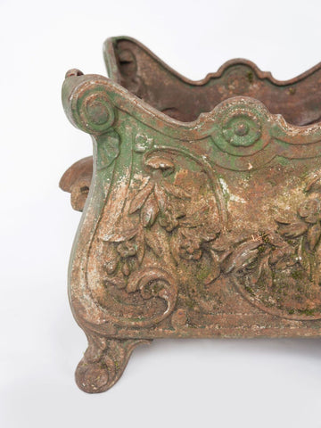 Huge Antique French Cast Iron Jardinieres