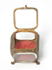 Antique French Bevelled Glass Jewellery Casket