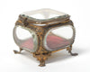 Antique French Bevelled Glass Jewellery Casket