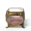 Antique French Bevelled Glass Jewellery Casket