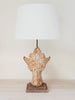Pair Antique Cast Iron Claw Feet Table lamps - Decorative Antiques UK  - 4