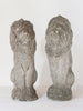 Magnificent Pair of Vintage Composite Stone Lions - Decorative Antiques UK - 3