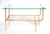 Stylish Mid Century French Glass Magazine Rack/Side Table