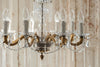 Incredible 1920's Italian Crystal Glass Chandelier