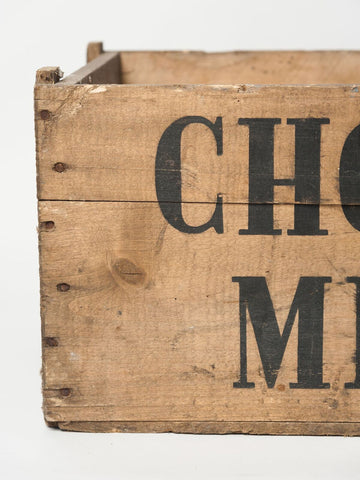 Antique French Chocolat Menier Crate