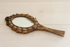 Antique French Gilt Hand Mirror - Decorative Antiques UK  - 2