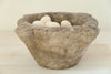 Antique French Carved Marble Stone Mortar