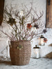 Paper leaves decoration in grey