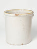 Antique Italian Olive Confit pots with white glaze