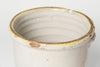 Antique Italian Olive Confit pots with white glaze