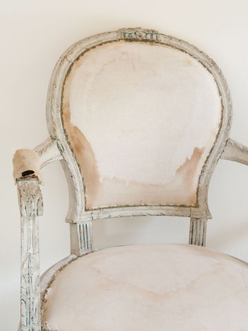 Pair Beautiful Antique French Louis XVI Chairs