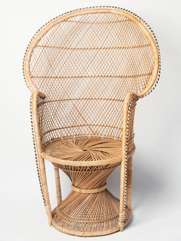 Beautiful Mid Century Vintage Peacock Chair, circa 1970's