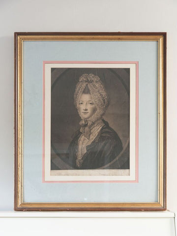 Original framed print picture by J.Finlayson of the Duchess of Argyll - Decorative Antiques UK - 1