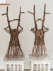 Pair Willow Stag Heads - Decorative Antiques UK - 1