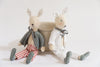 Beautiful Handmade Rabbit Dolls, using Vintage Linens
