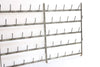 Vintage French Galvanised Zinc Bottle drying wall racks