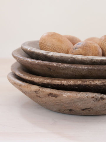 Vintage Rajasthan Marble Stone Bowls