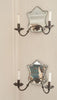 Pair Venetian Mirrored Wall Sconces