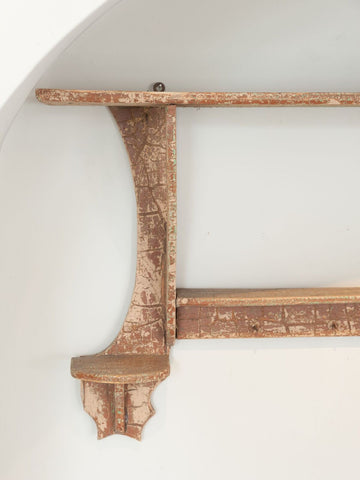 Pretty Antique French Shelf with original paint finish