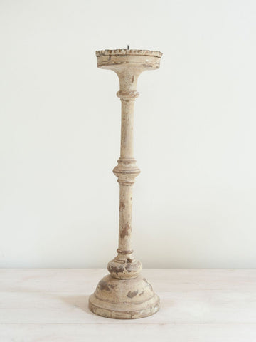 Antique Spanish Ecclesiastical Wooden Pricket Candle Holder