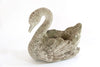 Vintage Stone Swan Planters