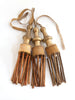 Antique Italian Church Gilt Wood and Fabric Tassels
