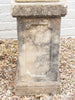 Pair 1930's Acanthus Leaf Stone Urns on Plinths