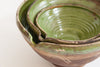 Set 3 Antique French Tian Bowls with Green glaze
